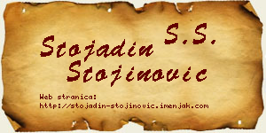 Stojadin Stojinović vizit kartica